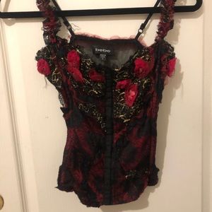 Mesh Hook-and-eye corset